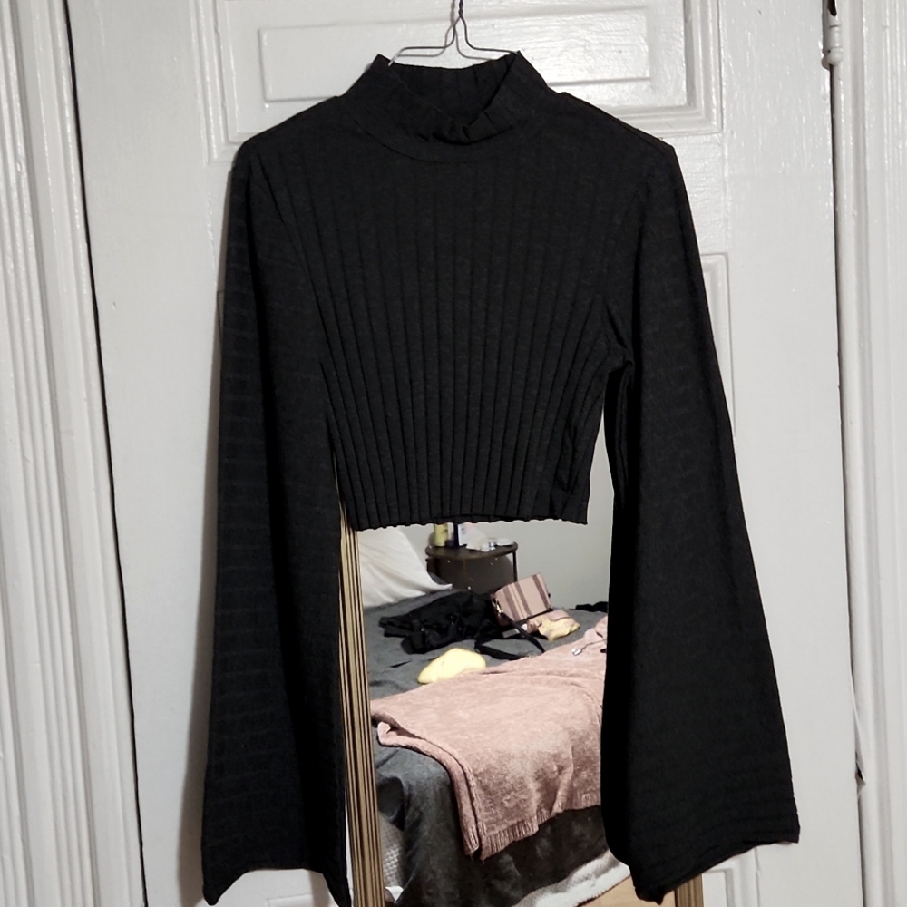 Long sleeve crop top